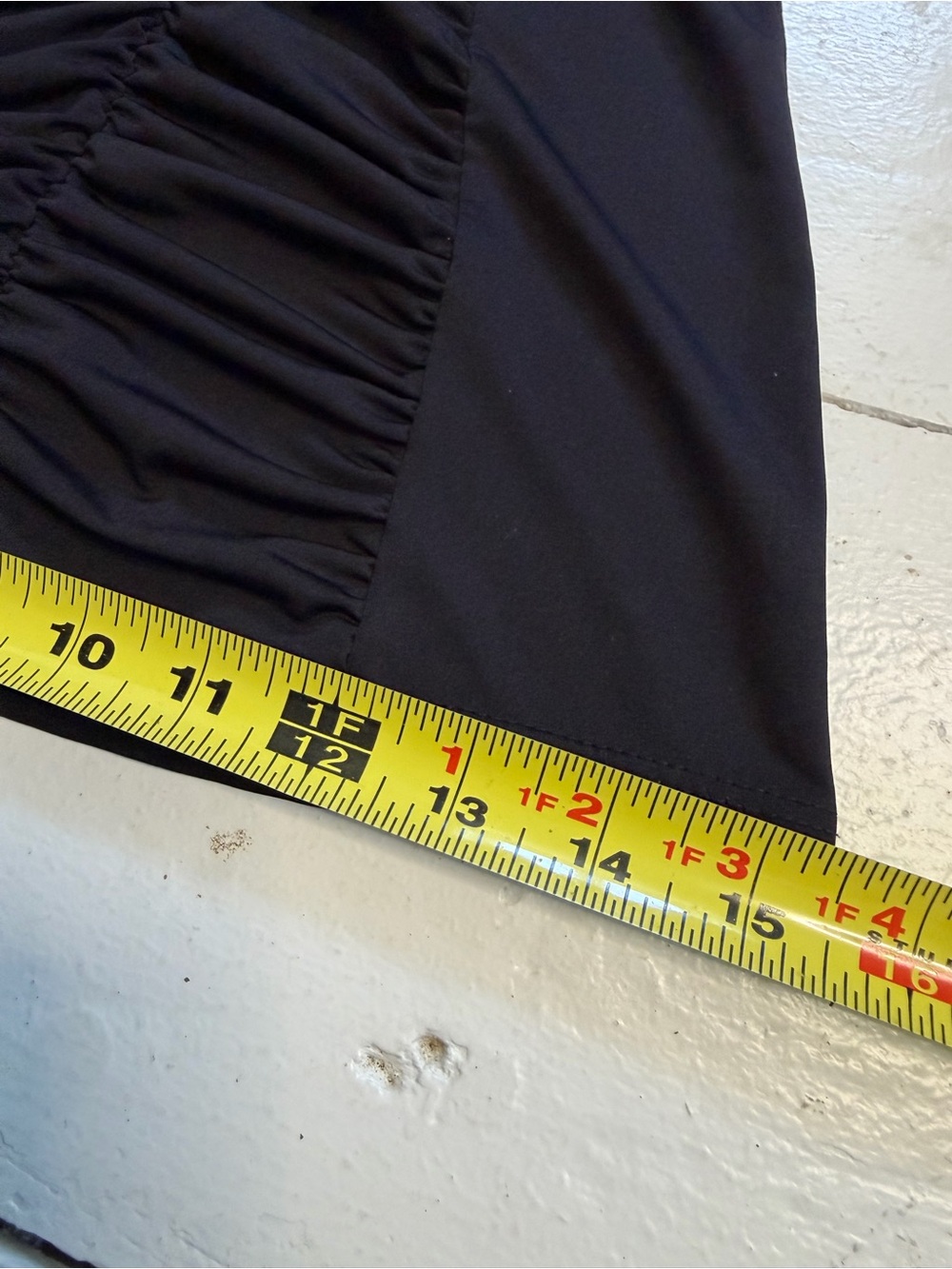 Vintage Come Como Black Ruched Tank Top - Picture 6 of 9